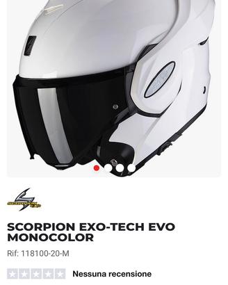 Casco modulare bianco XS