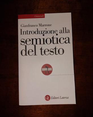 Libro: "Introduzione  alla semiotica del testo" 