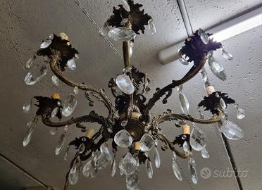 Lampadario Luigi XV fine 800 primi 900