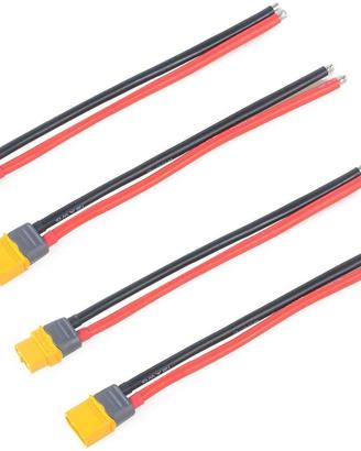 2 Paia XT60 12AWG 150mm Placcati Oro per Batterie