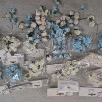 Fiorellini di carta e di raso per bomboniere