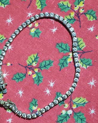 Braccialetto argento e zirconi 925 - 20cm