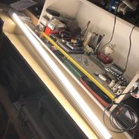 2 PLAFONIERE TUBO LED DA 500 mm
