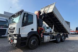Iveco Stralis 260SY46 ribaltabile con gru FASSI F1