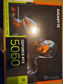 rtx 5060 gigabyte NUOVA mai aperta.