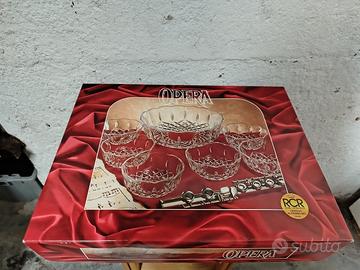 Set da macedonia/gelato vintage in Cristallo 