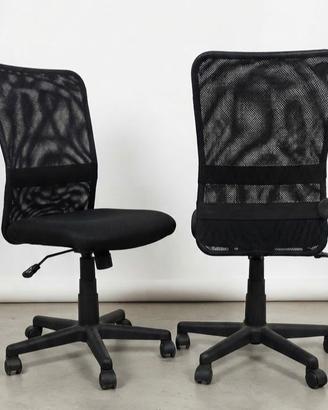 Coppia di sedie da ufficio ergonomiche nuove