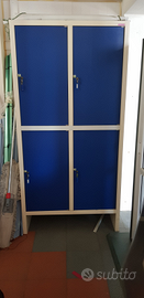 Armadio spogliatoio palestra ufficio PVC-HPL 4 p