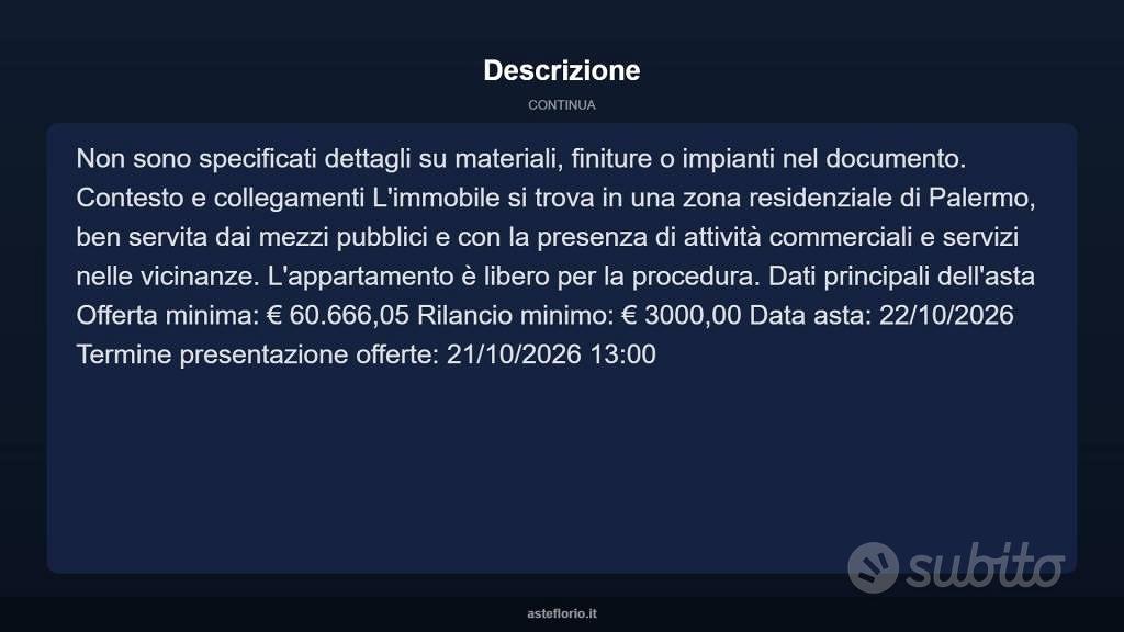 Appartamento – Palermo, Falsomiele, III Circoscrizione - Vista 4