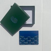 Portacarte Goyard Saint Sulpice Blu