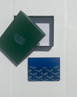 Portacarte Goyard Saint Sulpice Blu