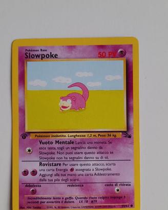 CARTA POKEMON FOSSIL 1°ED.-SLOWPOKE