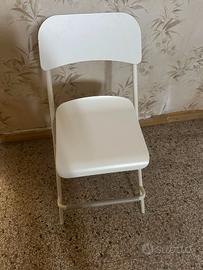 Sedia pieghevole IKEA bianca