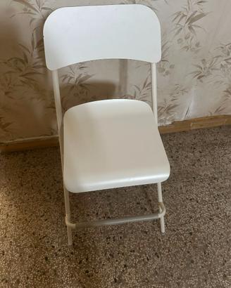 Sedia pieghevole IKEA bianca