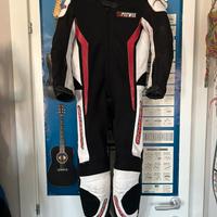 Tuta moto bambini in pelle