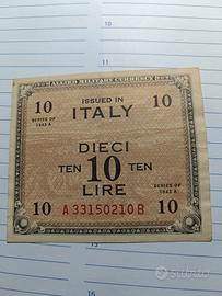 10 am lire 1943 raro 