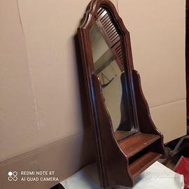Mensoletta in legno e specchio