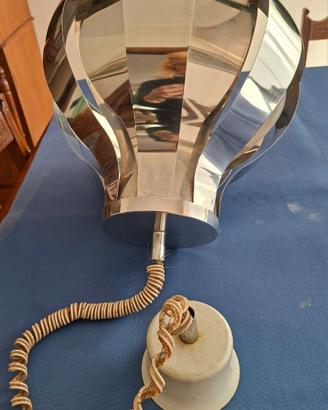Lampada vintage anni '60-'70 metallo diametro 40cm