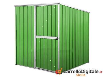 Box da giardino lamiera 175x185cm verde chiaro