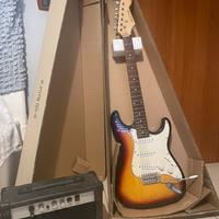 chitarra classica ed elettrica con amplificatore