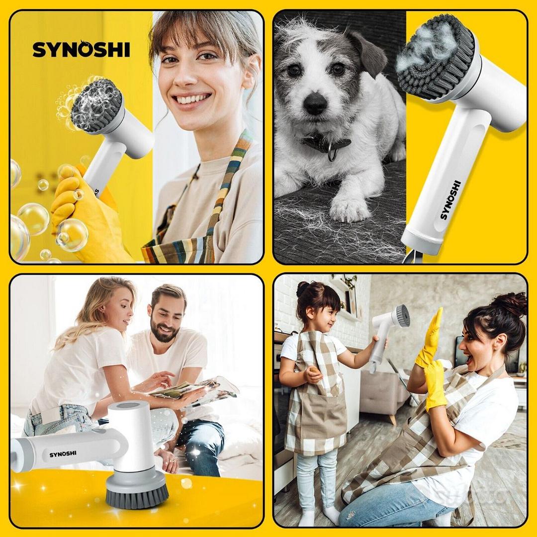 SYNOSHI Spazzola elettrica rotante pulizia NUOVA - Elettrodomestici In  vendita a Salerno
