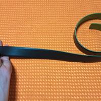 Cintura DuDu vera pelle marrone/verde