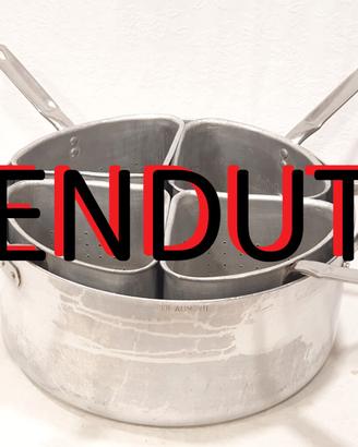 Pentola Cuocipasta 4 Spicchi alluminio Diametro 40