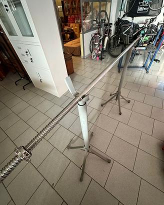 Rastrelliera e porta bilanciere squat + bilanciere