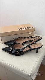 Slingback nera con fibbia tg 37 nuova