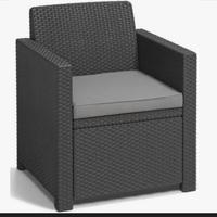 Set poltrone e tavolino da terrazzo o giardino