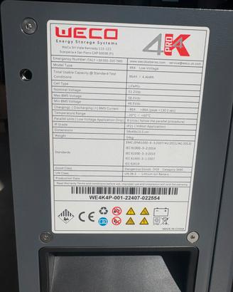 batteria WECO 4k