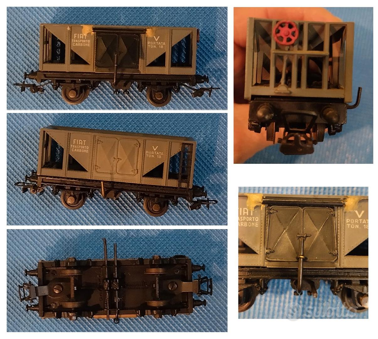 Wagon Pocher Ar.Po. Art. C16, Tôles Fer Teksid Fiat, échelle H0, Vintage Italie