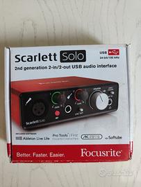 Interfaccia audio USB Scarlett Solo 2nd Gen