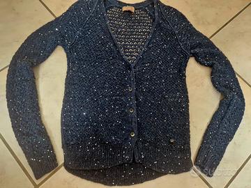 Cardigan Falconeri lino e cotone con paillettes XS
