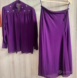 Completo elegante gonna camicia anni ‘70