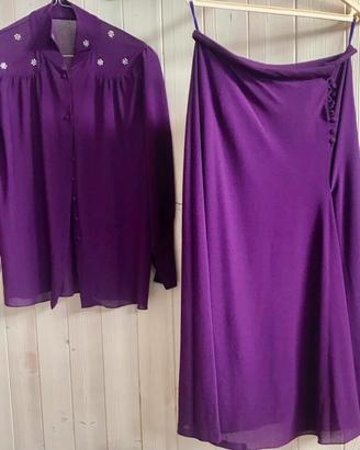 Completo elegante gonna camicia anni ‘70