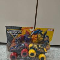 Monster Jam Marvel 1:64 Duo Pack, nuovo