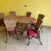 Tavolo per giardino in legno teak