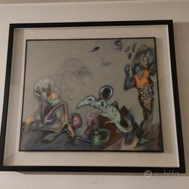 quadro a olio astratto 