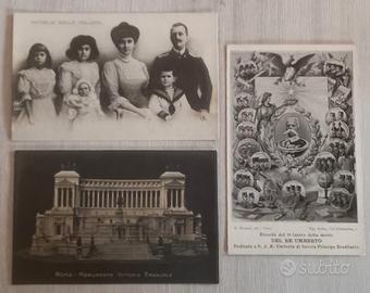 3 Cartoline Primi '900 Famiglia Reale, Re Umberto 