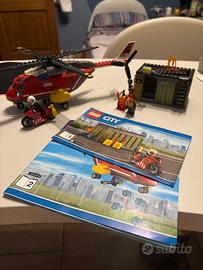 Lego city 60108 elicottero dei pompieri