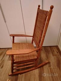 Sedia a dondolo in legno, stile Kennedy Rocker