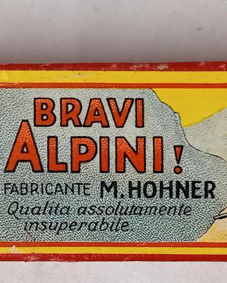 VECCHIA ARMONICA A BOCCA "BRAVI ALPINI "
