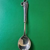 CUCCHIAINO VINTAGE NASCITA/MATRIMONIO SILVER PLATE