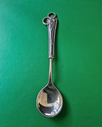 CUCCHIAINO VINTAGE NASCITA/MATRIMONIO SILVER PLATE