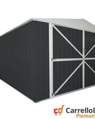 Box acciaio garage lamiera 360x600 21mq nero