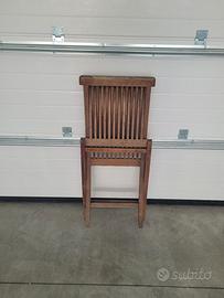 sedie in legno pieghevoli
