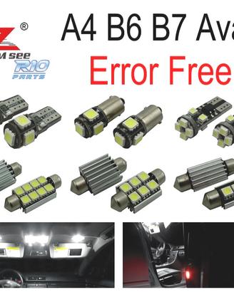 KIT 23 LAMPADE LED INTERNE AUDI A4 S4 RS4 B6 B7 QU