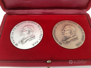 Medaglie Argento e Bronzo Papa Giovanni Paolo II