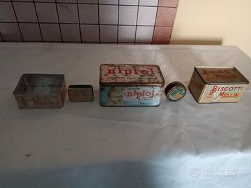 Scatole in  latta vintage anni 50/60